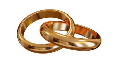 two gold rings