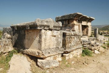 Tombs at Hierapolis Ancient City, Pamukkale, Denizli, Turkiye