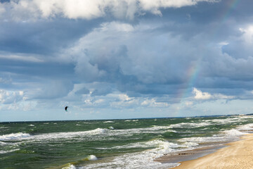 The dramatic sky over the Baltic Sea