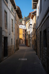 medieval street of a spanish town