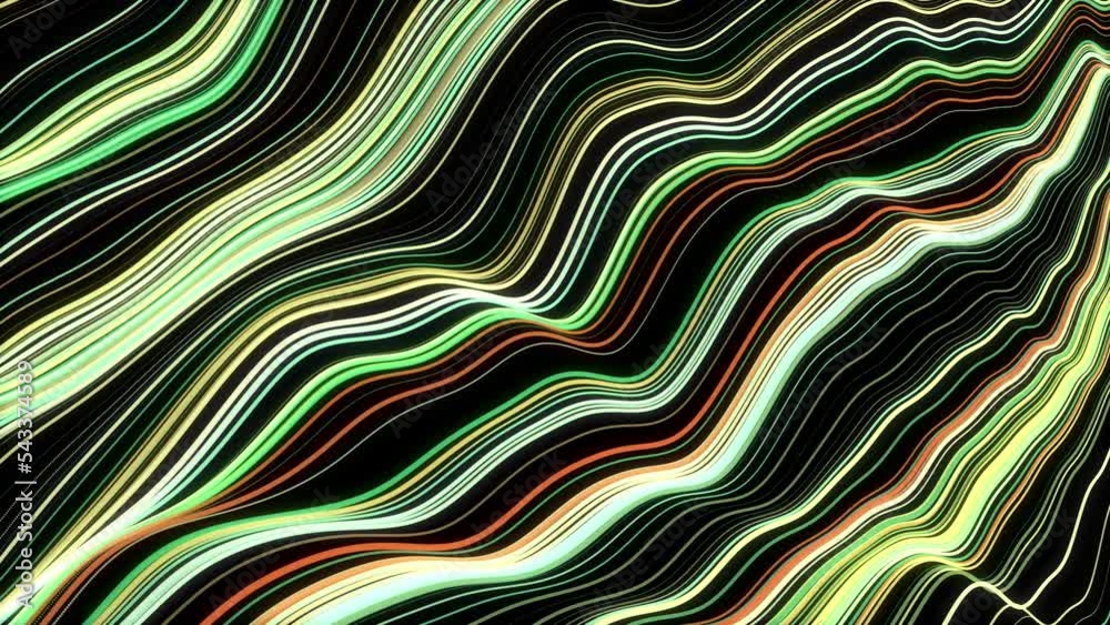 Poster abstract background of rows and rows of colorful stripes ripple . colorful wave gradient animation g