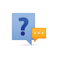 Icon untuk FAQ. Icon Frequently Asked Questions. Icon QnA. Icon question and answer. Can be used for businesses, websites, mobile apps, posters, ads flyers, banners