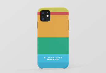 Smartphone Silicon Case Mockup