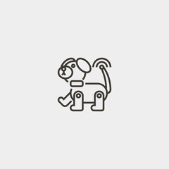 Artificial_intelligence vector icon illustration sign