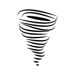 tornado weather icon, typhoon flat illustration weather vector icon suitable for web and apps