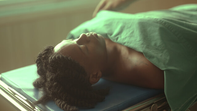 Corpse Of A Black Teenager In The Hospital