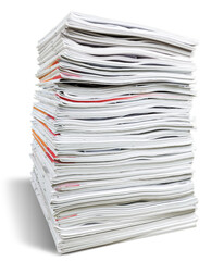 Stack of Magazines , Notebooks
