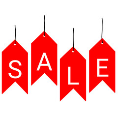 sale text on price tag