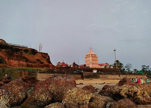 Devgad, Sindhudurg, Maharashtra, India - Sri Kunkeshwar Temple, This temple is dedicated to Lord Shiva  at konkan or Coastal Maharashtra. Near  kunkeshwar Beach.