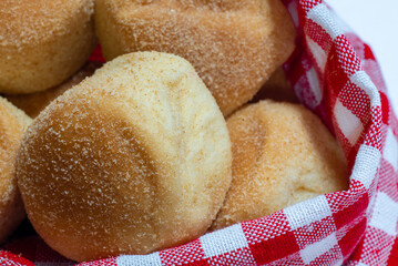 Pandesal or pan de sal is a Filipino traditional bread usually eaten during breakfast or afternoon...