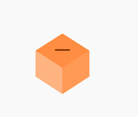 Vote ballot box for voting vector isolated