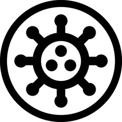 Obraz premium Coronavirus line icon