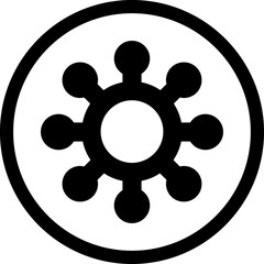 Coronavirus line icon