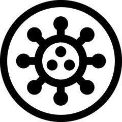 Obraz premium Coronavirus line icon