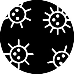 Fototapeta premium Coronavirus circle icon