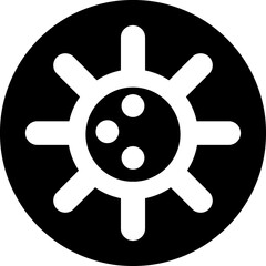 Coronavirus circle icon