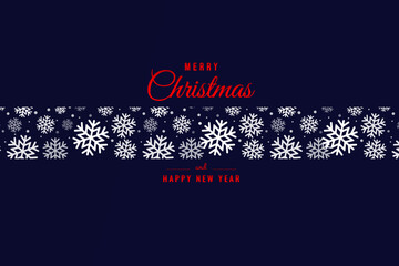 Merry Christmas Banner.Merry Christmas and Happy New Year background for Greeting cards.Horizontal christmas poster. Merry Christmas card.Merry Christmas vector text.Vector Illustration.