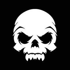 Skull silhouette for your design Vector