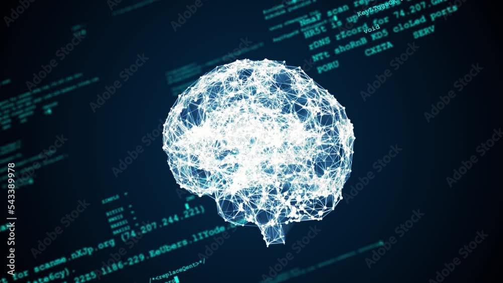 Aufkleber Artificial intelligence and programming code.