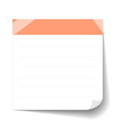 Blank Sticky Note Reminder Paper