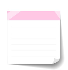 Blank Sticky Note Reminder Paper