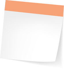 Blank Sticky Note Reminder Paper