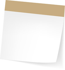 Blank Sticky Note Reminder Paper