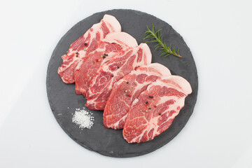 Indoor, meat, pork neck, pork neck, fat, raw meat, pork, food, meal, fresh, cooking, food, ingredients, protein, meat, ingredients,실내,고기,돼지고기목살,목살,지방,생고기,돼지고기,음식,식사,신선,요리,식품,식재료,단백질,육류,재료,