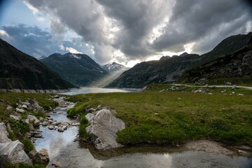 Fototapeta na wymiar the highest dam wall in Austria is in Carinthia