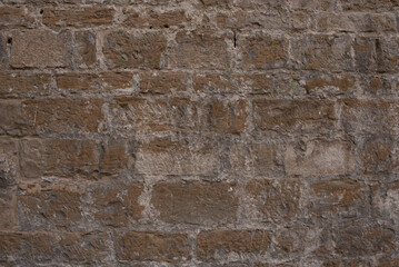 Old brick wall, rectangular shape, textured,  background
