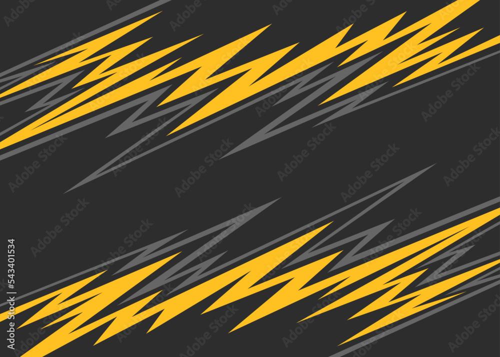 Poster abstract background with reflective sharp and spikes line pattern
