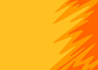 Fototapeta premium Simple background with cute wavy lines pattern and with some copy space area. Autumn themed background