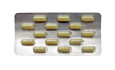 pack of pills isolated, png file