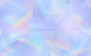Seamless iridescent background - vector illustration of holographic prism  light reflections 