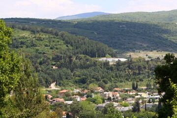 Landscape in a small town in northern Israel.