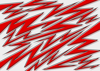 Abstract background with overlapping various lightning and arrow pattern