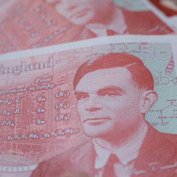 Alan Turing
50 British pounds. outstanding mathematician