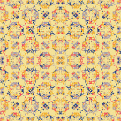 Seamless fractal pattern in vector format for printed fabrics or any other purposes. Every object is grouped base on color so the pattern is editable, tileable and easy to use.