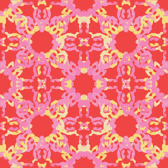 Seamless fractal pattern in vector format for printed fabrics or any other purposes. Every object is grouped base on color so the pattern is editable, tileable and easy to use.