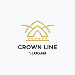 Crown logo template vector illustration design