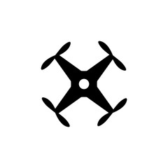 Drone vector icon set. Drone with camera for photographing and recording video.