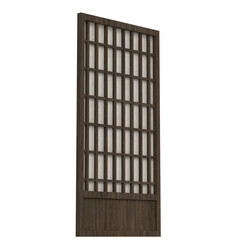 3d rendering illustration of a shoji Japanese paper door