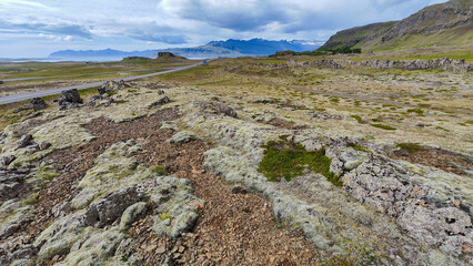 Rural landscape in the island of Iceland