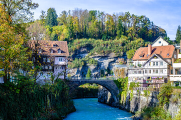 old town of Feldkirch in austria - obrazy, fototapety, plakaty