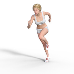 Woman running