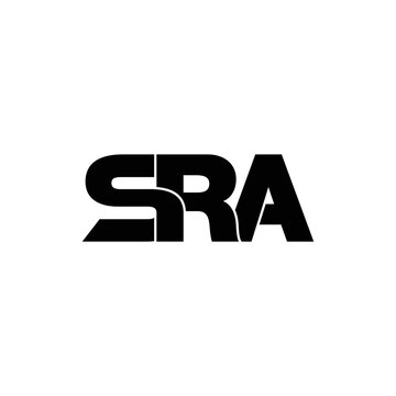 SRA letter monogram logo design vector