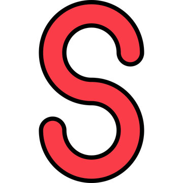 capital letter s red