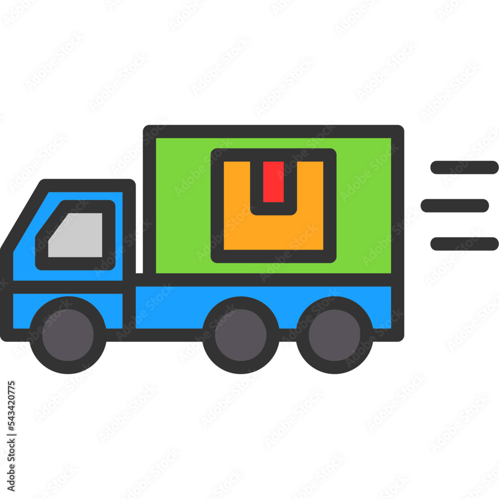 Sticker shipping icon