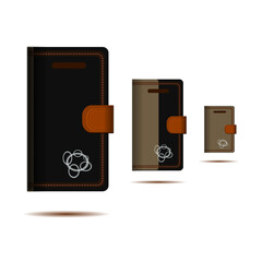 The gray and black phone case has a large design for a modern phone. There are 3
size