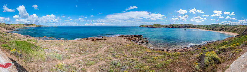 Obraz premium Ses Pesqueres Beach in Menorca, spain